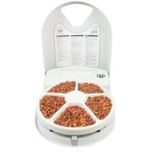 PetSafe 5 Meal Automatic Programmable Pet Feeder for Cats Dogs Small Pets